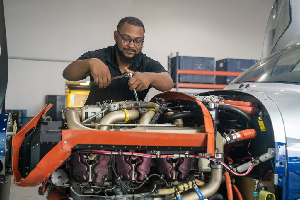Engine maintenance and technical workshop