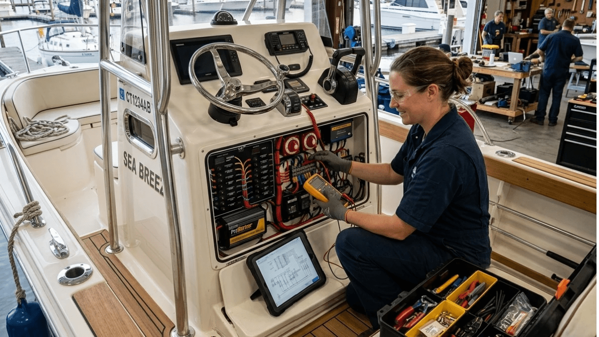 Marine electrical and technical maintenance